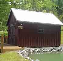 Board Batten white river shed