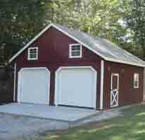 board batten lofted garage