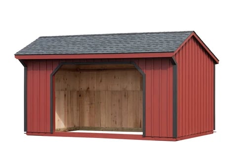horse run in sheds
