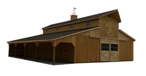 monitor style pole barns