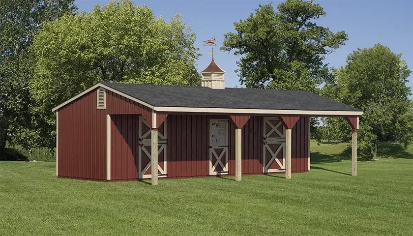 simple horse barn plans