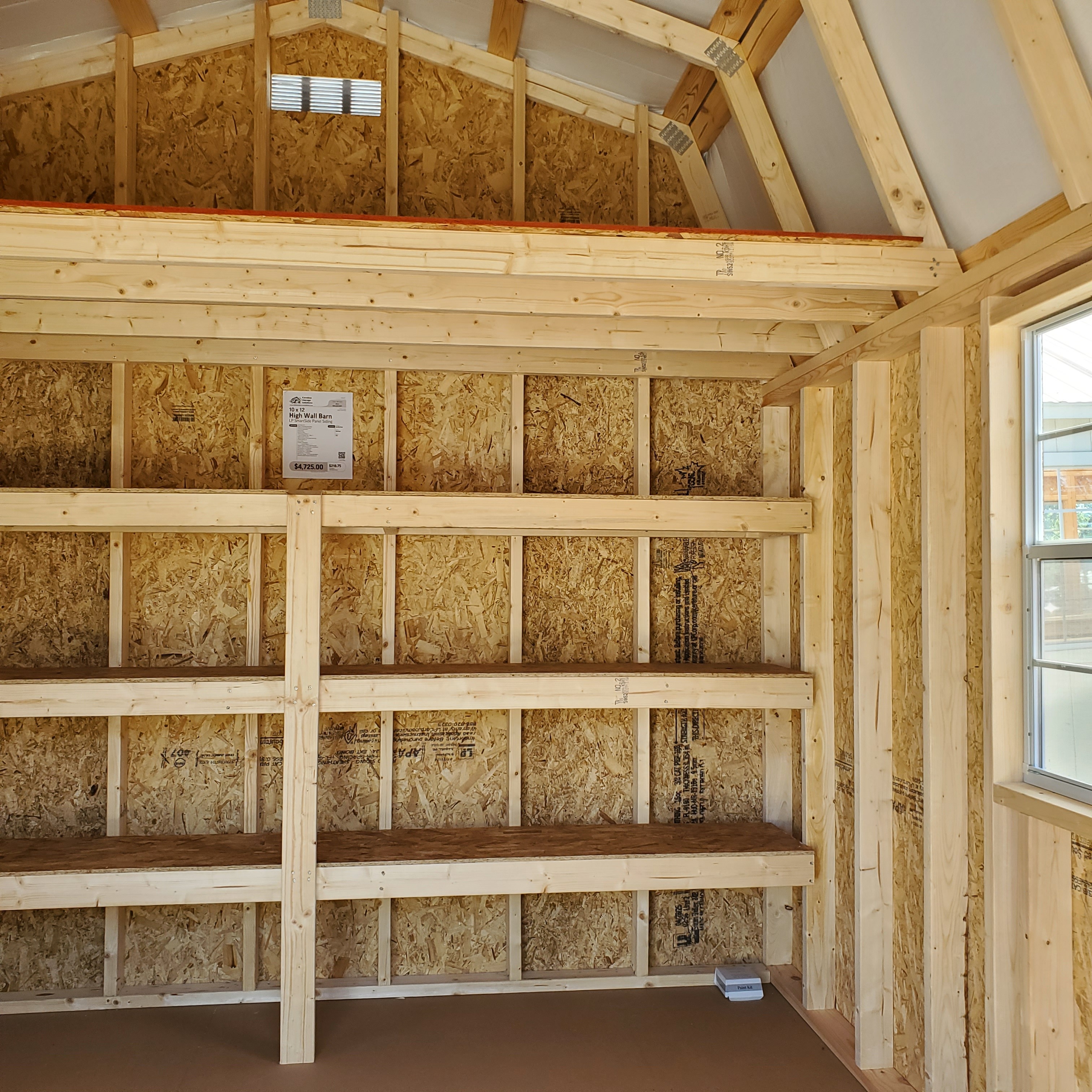 :Image: 10x12 High Wall Barn 1034H3