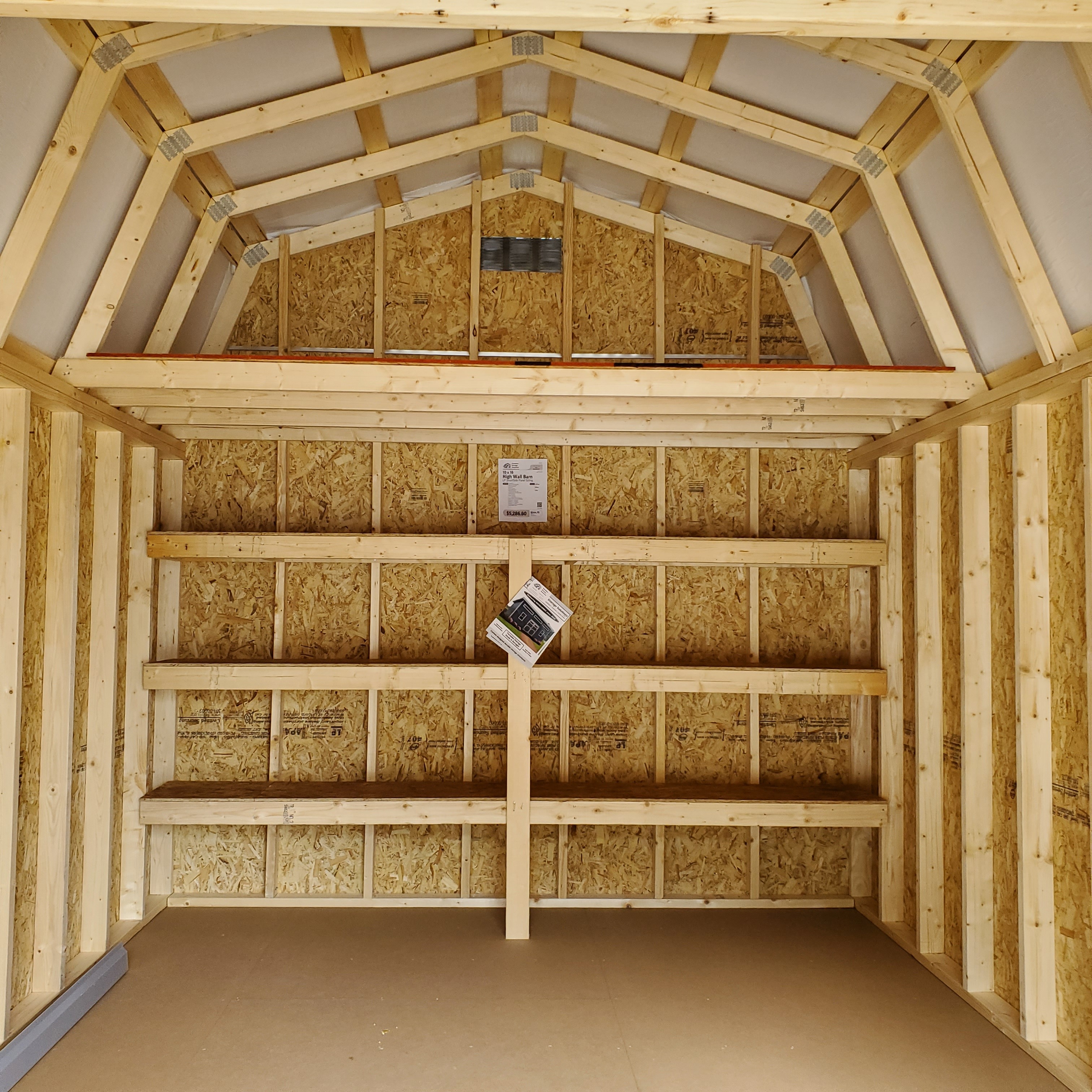 :Image: 10x16 High Wall Barn 1037H3