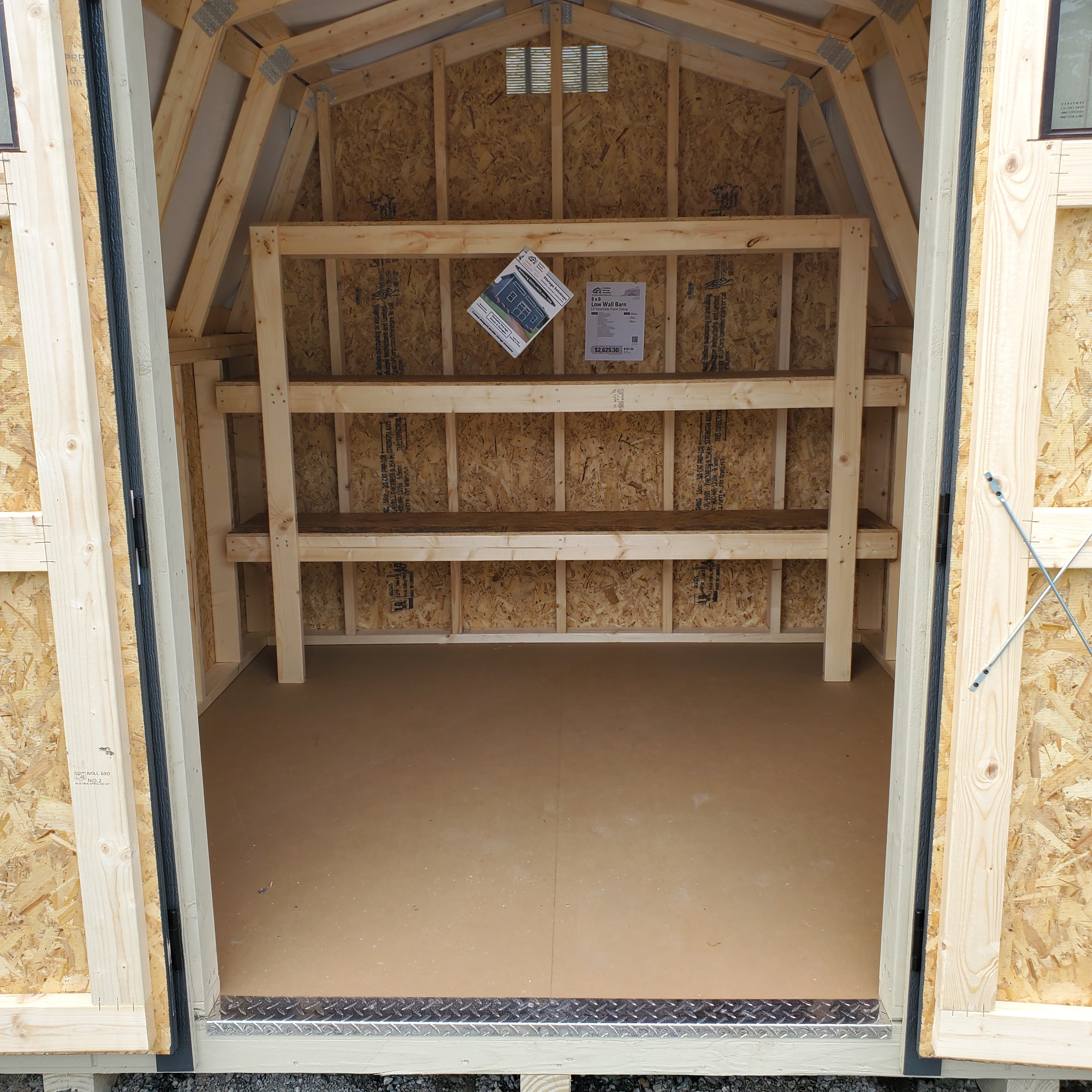 :Image: 8x8 Low Wall Shed 1048H2