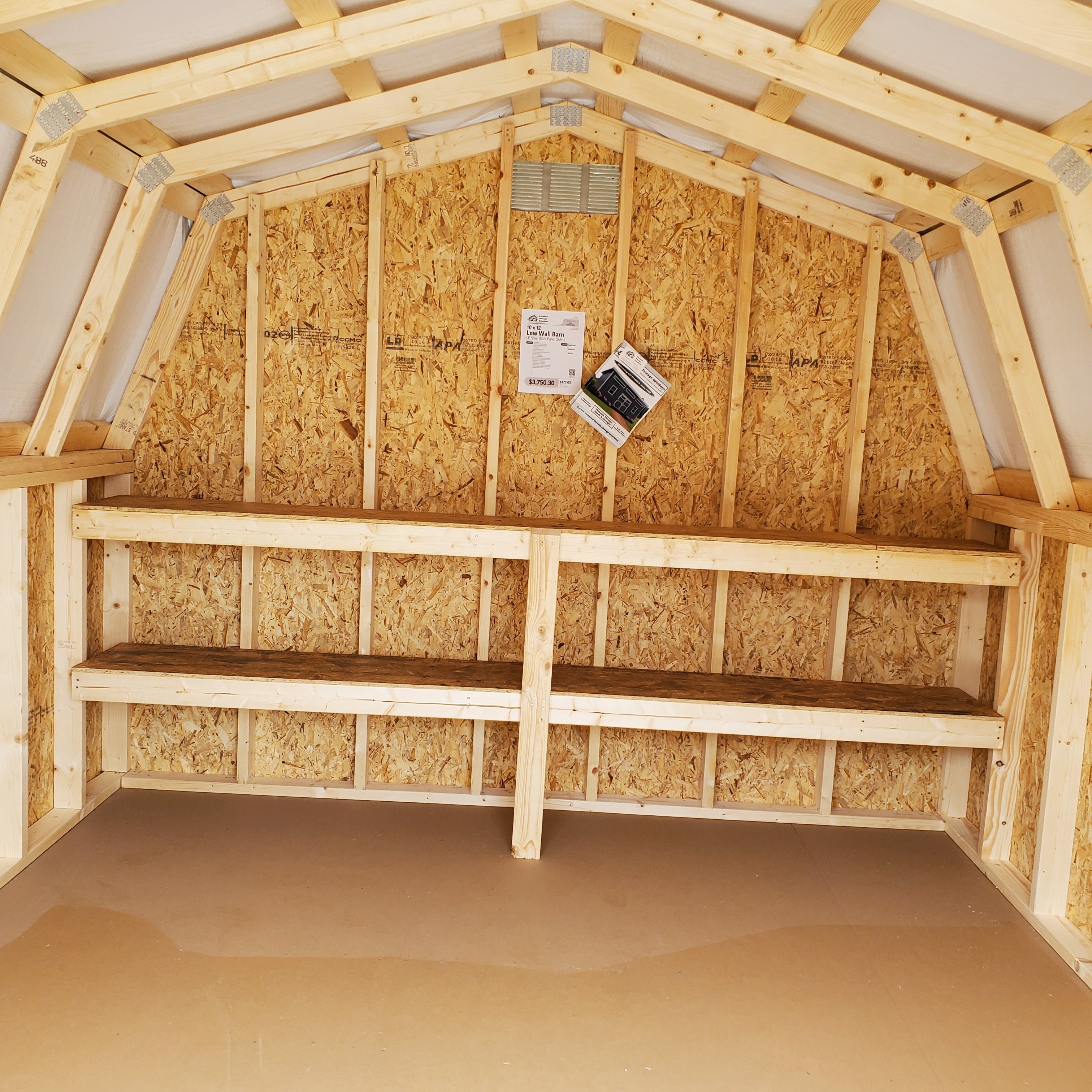 :Image: 10x12 Low Wall Barn 1058H3