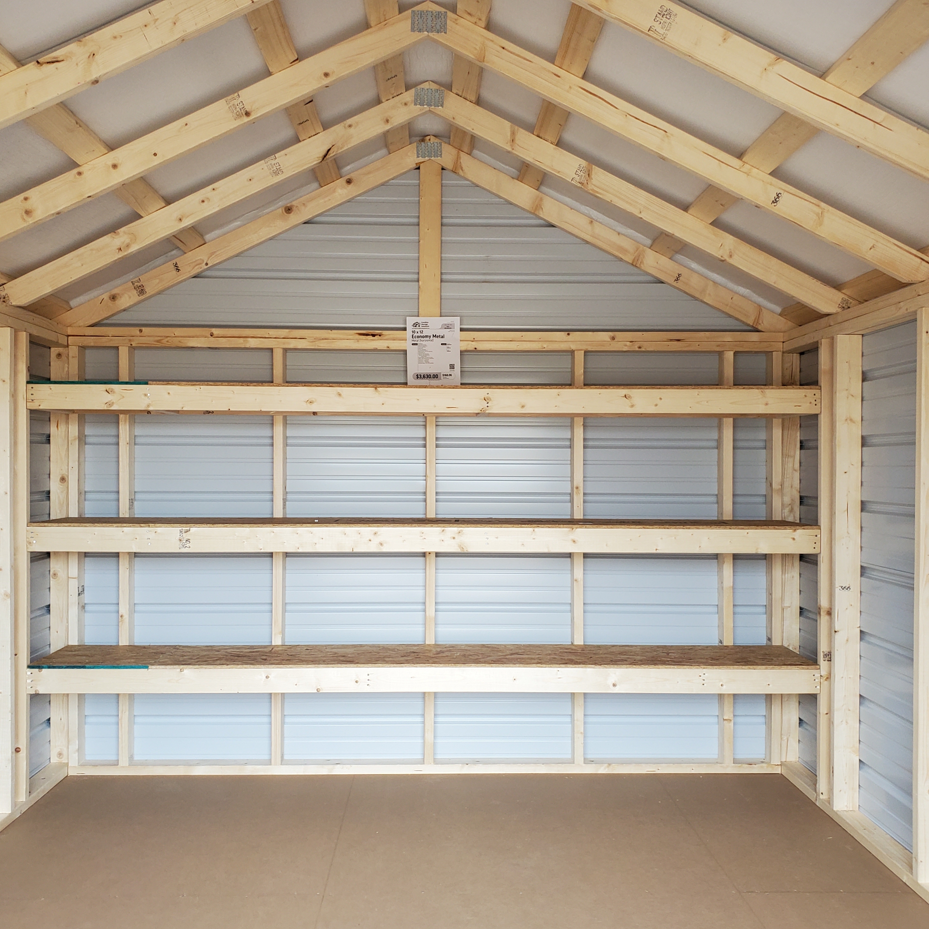 :Image: 10x12 Metal Economy Shed 10733