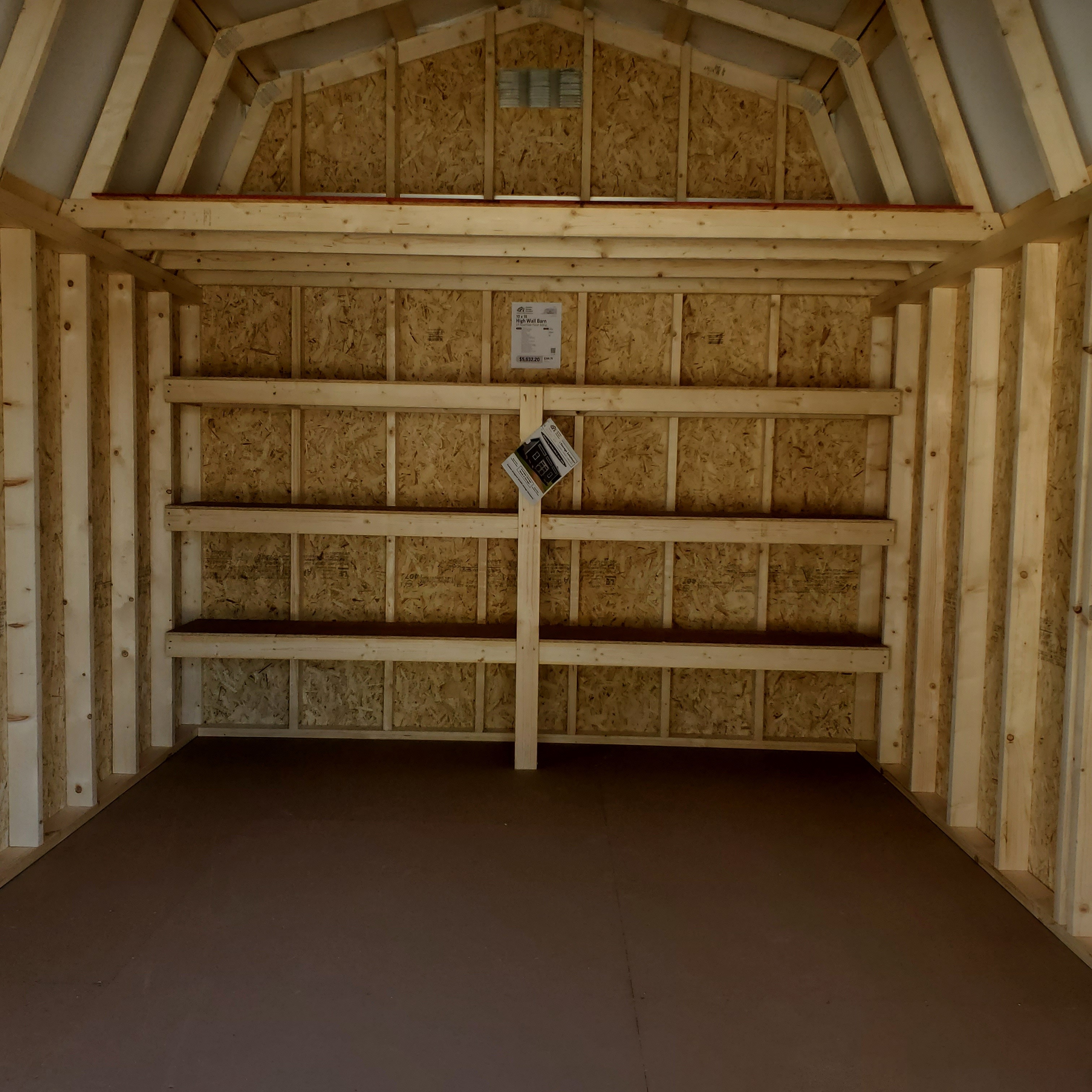 :Image: 10x16 High Wall Barn 1076H3