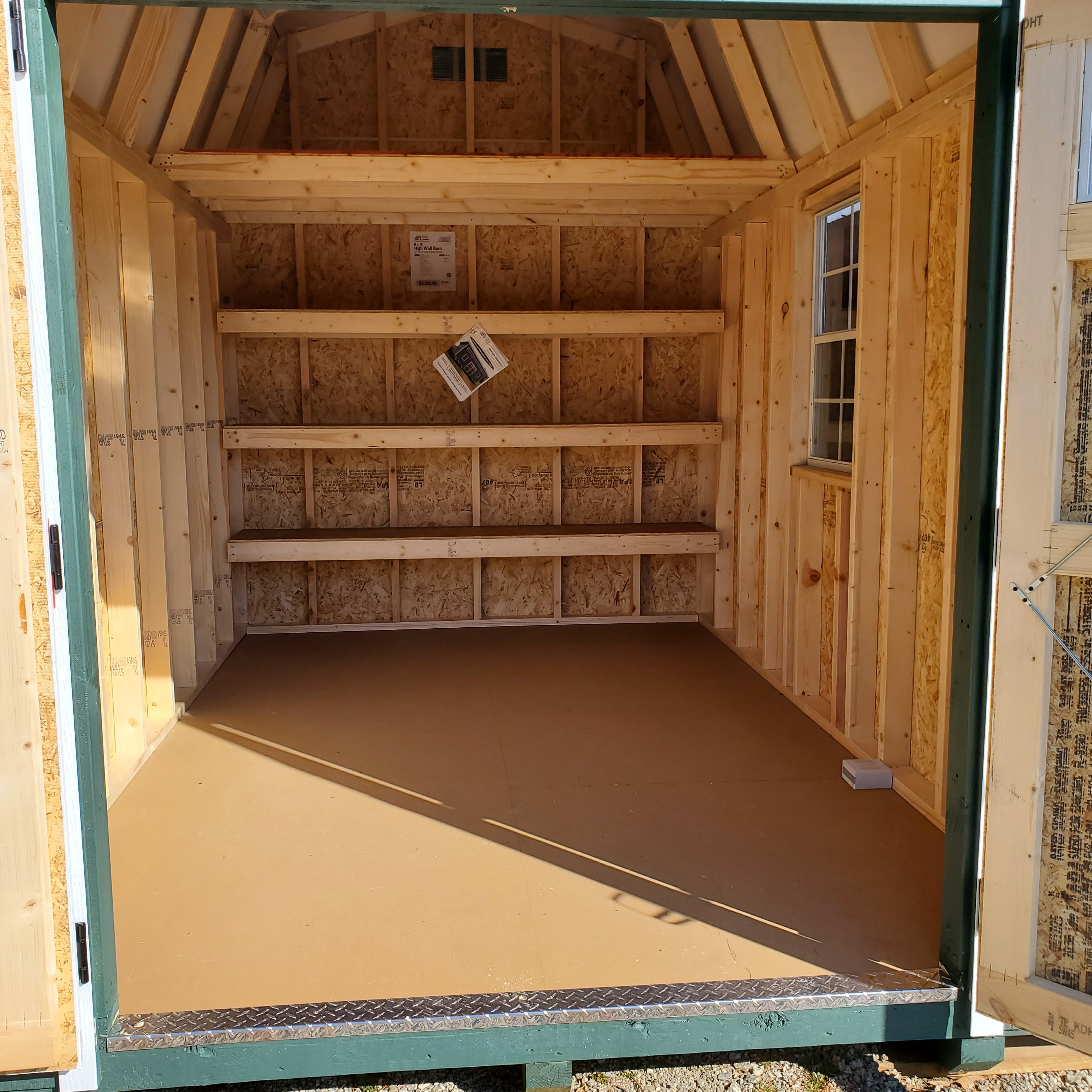 :Image: 8x12 High Wall Barn  1078H2