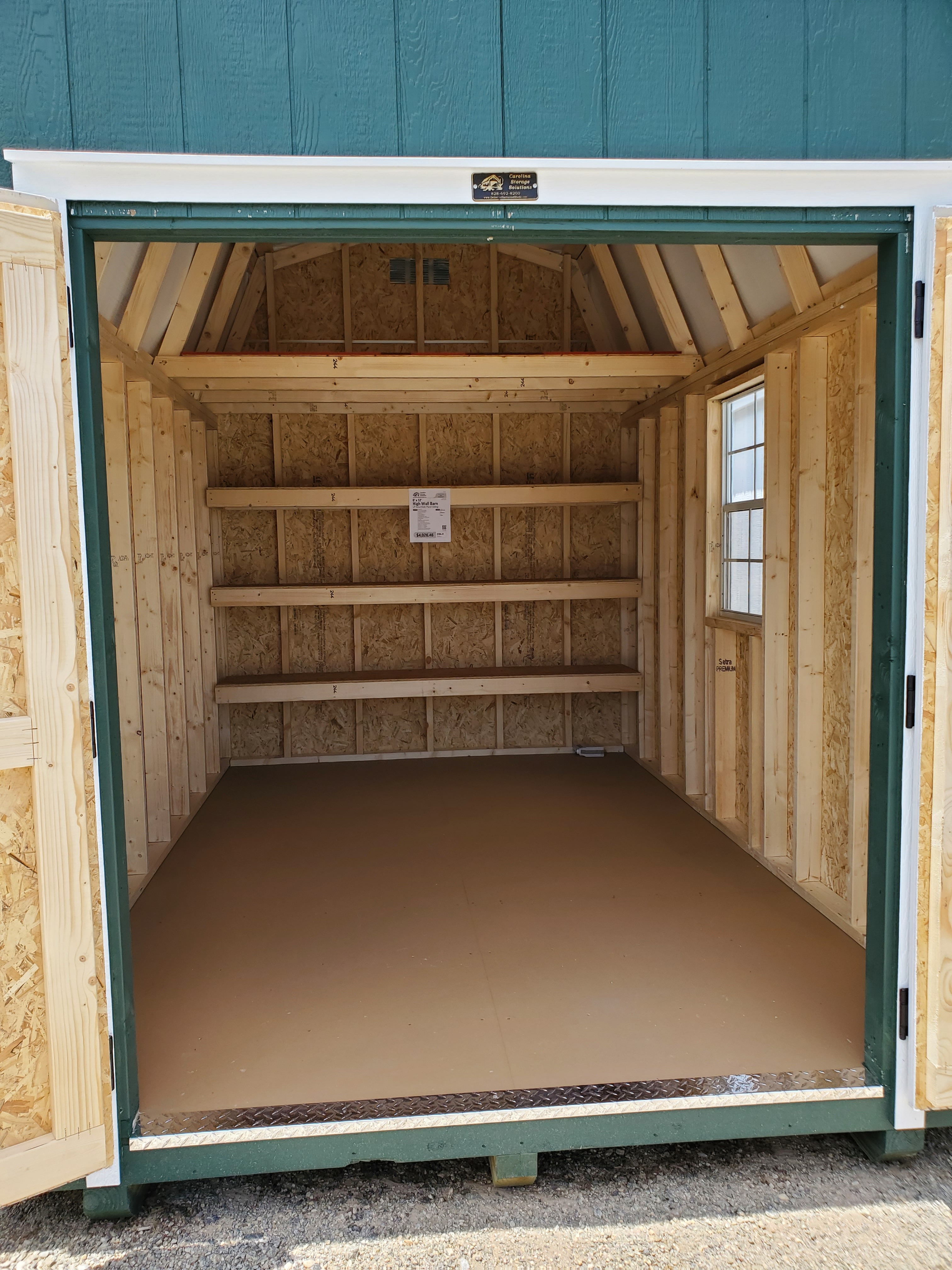 :Image: 8x12 High Wall Barn 2018H3