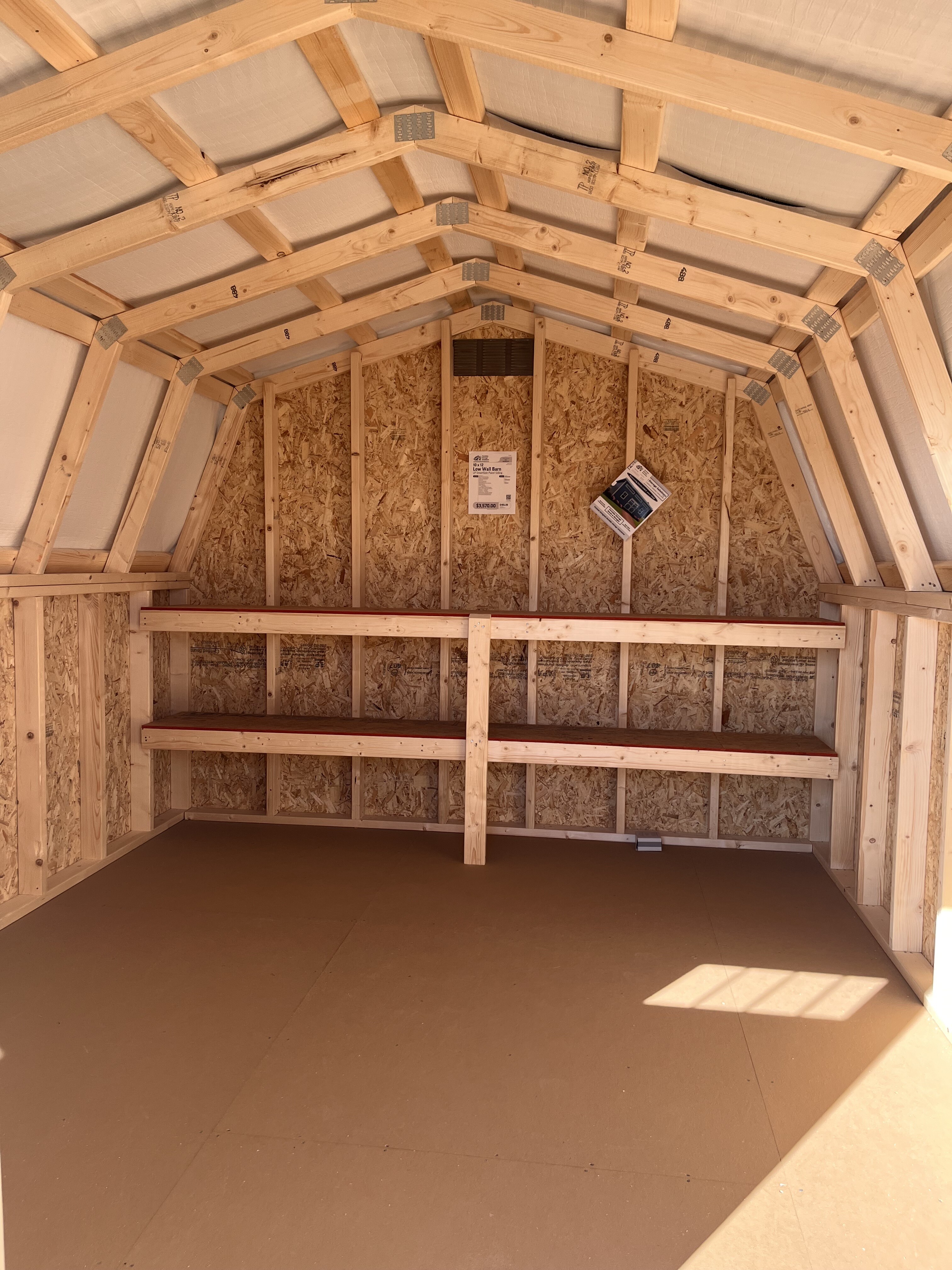 :Image: 10x12 Low Wall Barn 1012H2