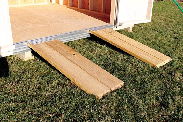 Aluminum storage Shed Ramps
